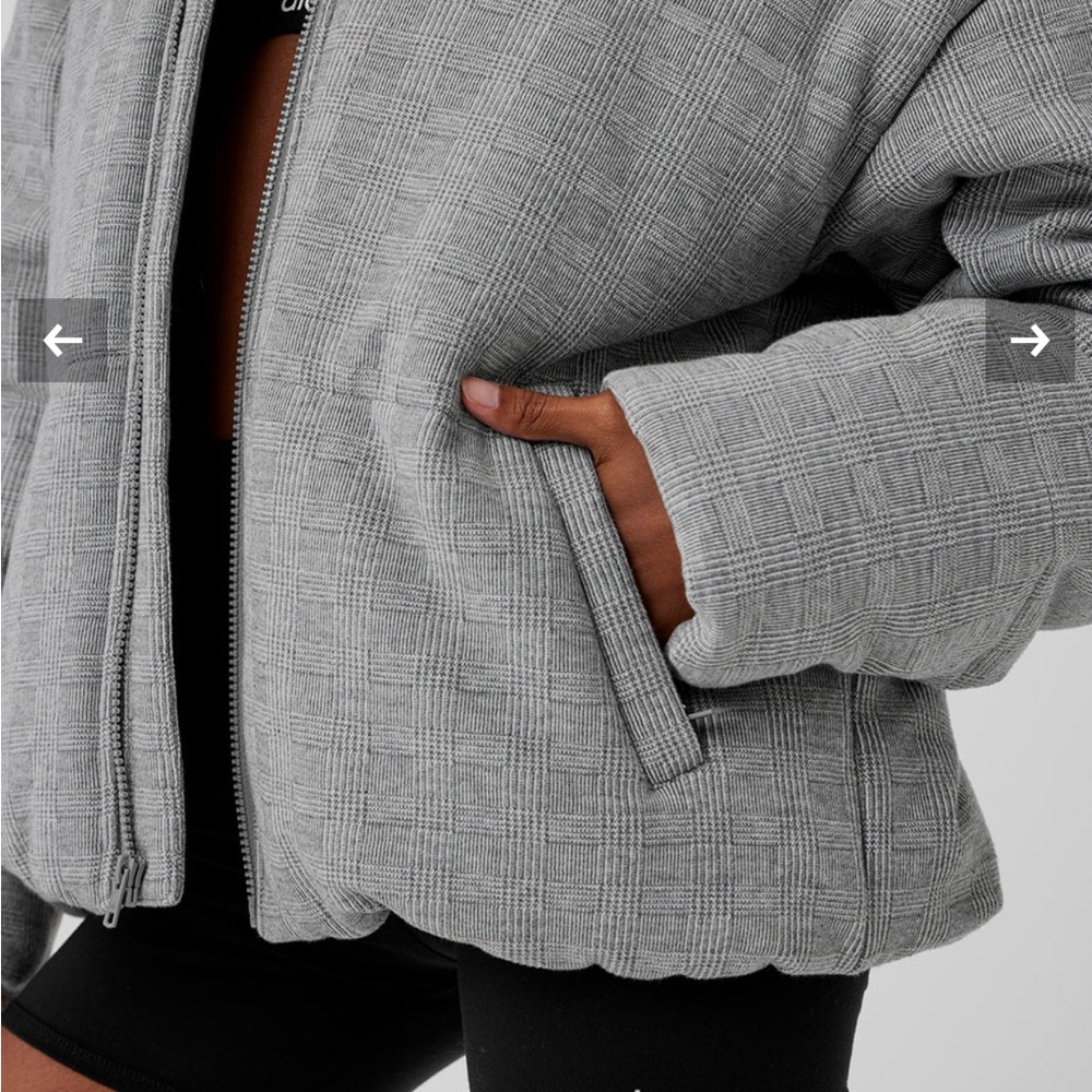 ALO Yoga Quilted Puffer Jacket in Gray - Picture 4 of 8